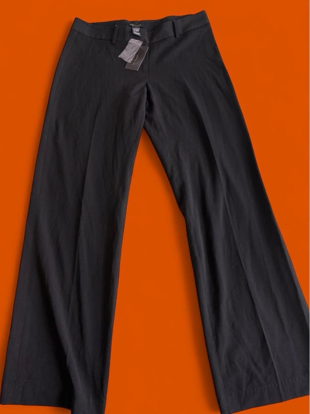 Black Low-Rise Wide Leg Dress Pant